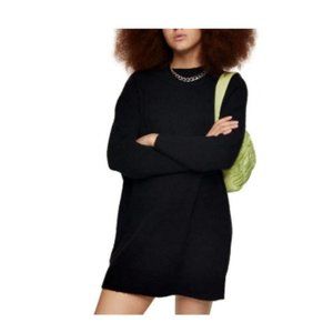 Topshop Oversize Long Sleeve Mini Sweater Dress